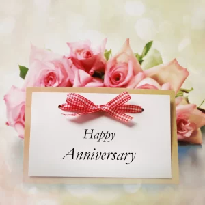 Romantic Happy Anniversary Gift Card