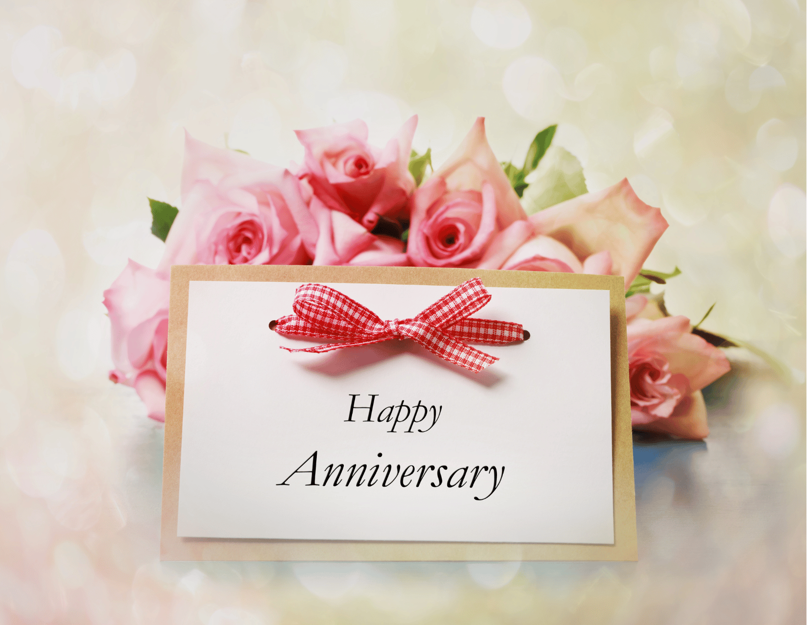 Romantic Happy Anniversary Gift Card